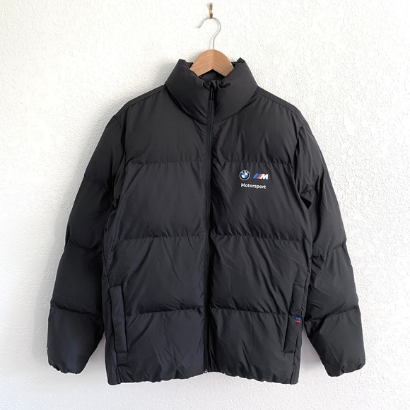 Puma BMW M Motorsport Padded Jacket Black Puffer Men's Size Medium - Picture 8 of 13